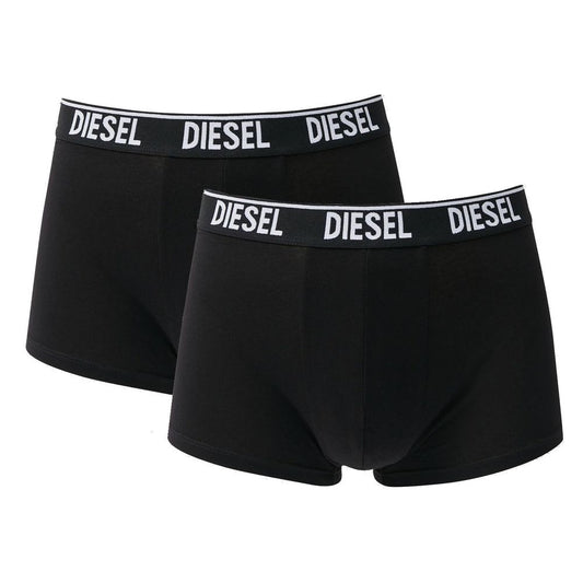 Diesel Black Cotton Underwear - Bipack Boxer Shorts