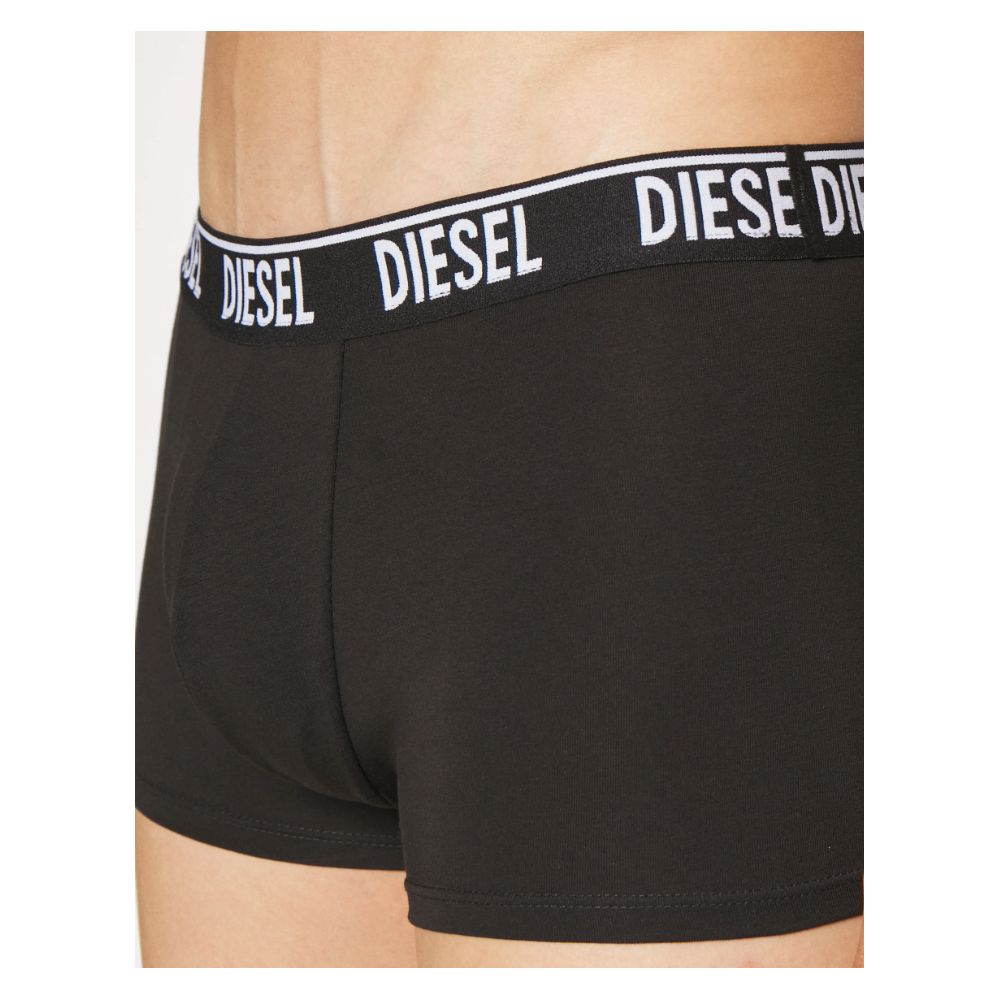 Diesel Black Cotton Underwear - Bipack Boxer Shorts