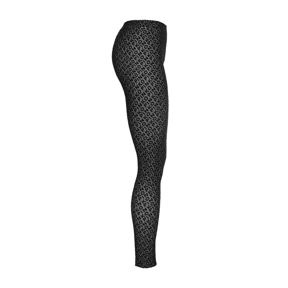 PINKO Bold Black Nylon Leggings