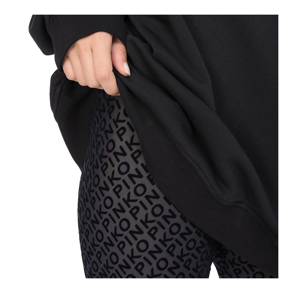 PINKO Bold Black Nylon Leggings