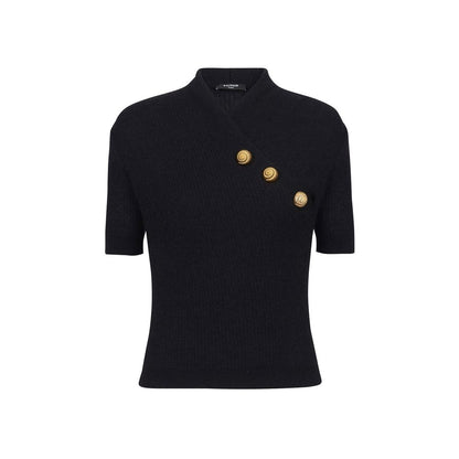 Balmain Wool Blend Top - Opulent Elegance Redefined