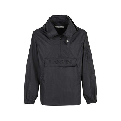 Lanvin Logo Hooded Windbreaker for Men