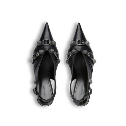 Balenciaga Cagole Slingback Pumps - Bold Elegance Redefined