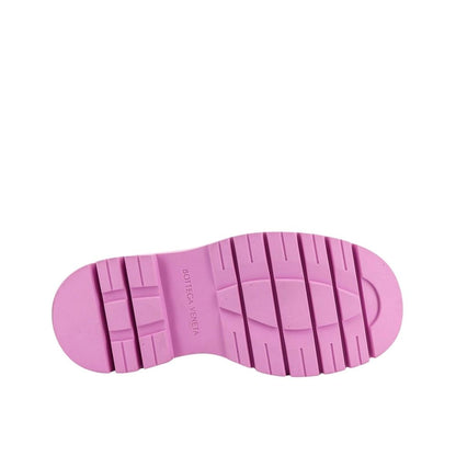 Bottega Veneta Black & Pink Sole Tire Boots