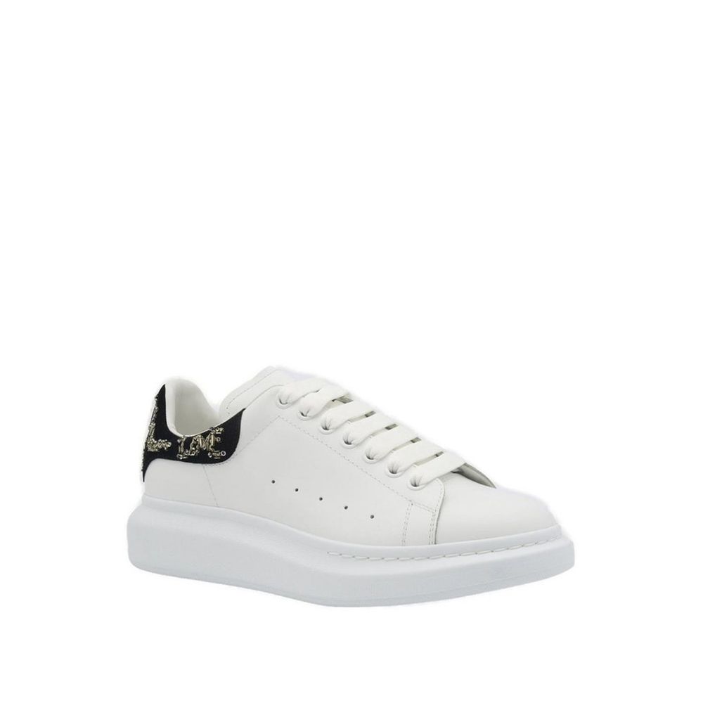 Alexander McQueen Oversized Leather Sneakers: A Statement of Edgy Elegance