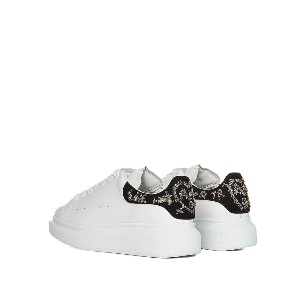 Alexander McQueen Oversized Leather Sneakers: A Statement of Edgy Elegance