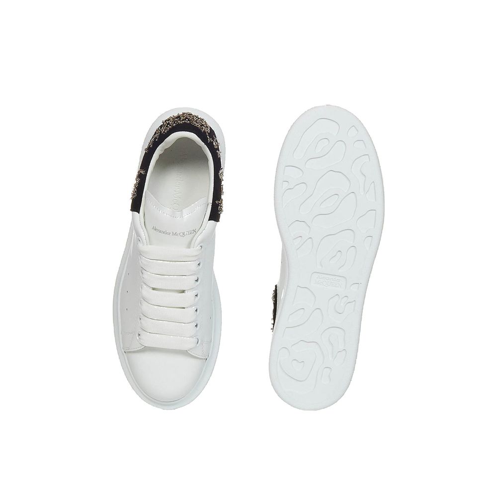 Alexander McQueen Oversized Leather Sneakers: A Statement of Edgy Elegance