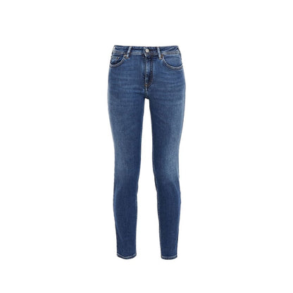Acne Studios Blå Konst Climb Mid Blue Cotton Denim Jeans for Women