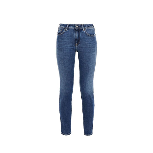 Acne Studios Blå Konst Climb Mid Blue Cotton Denim Jeans for Women