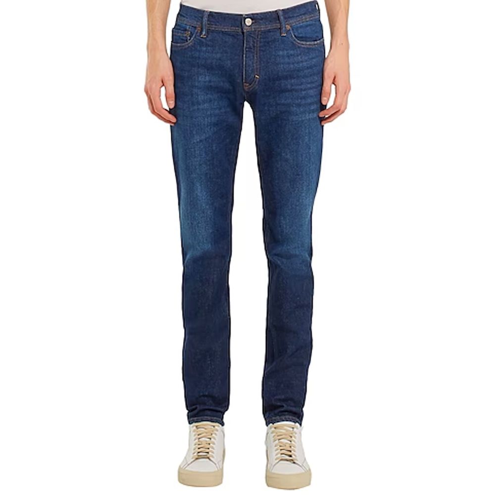 Acne Studios River Dark Blue Cotton Denim Jeans for Men