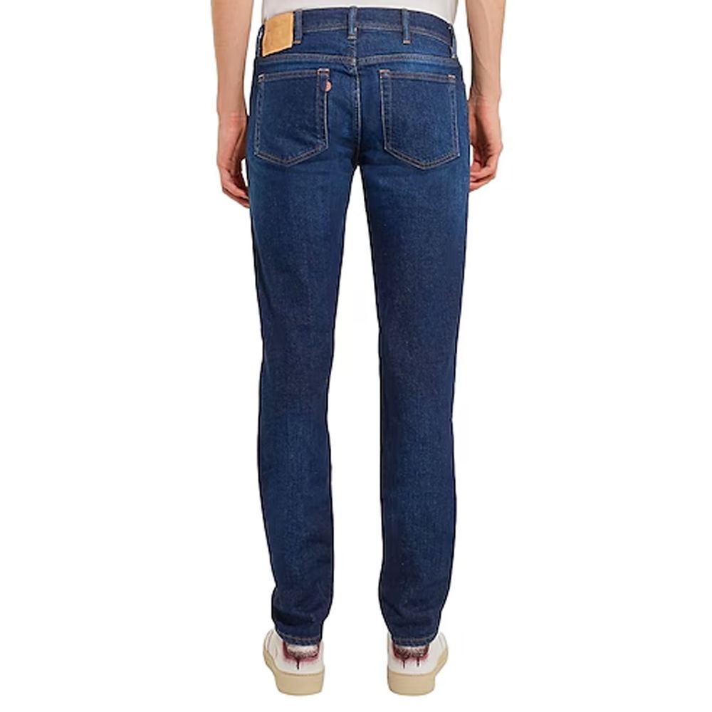 Acne Studios River Dark Blue Cotton Denim Jeans for Men
