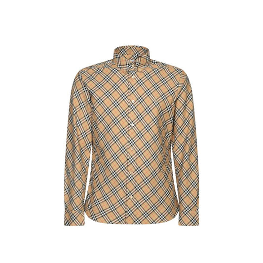 Burberry Sand Check Shirt - Timeless Casual Style