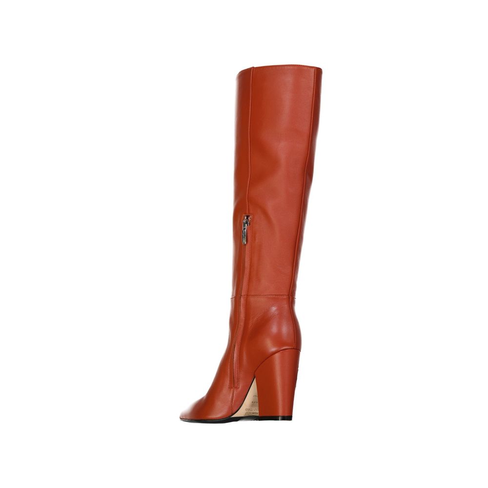 Sergio Rossi Elegance Leather Heel Boots