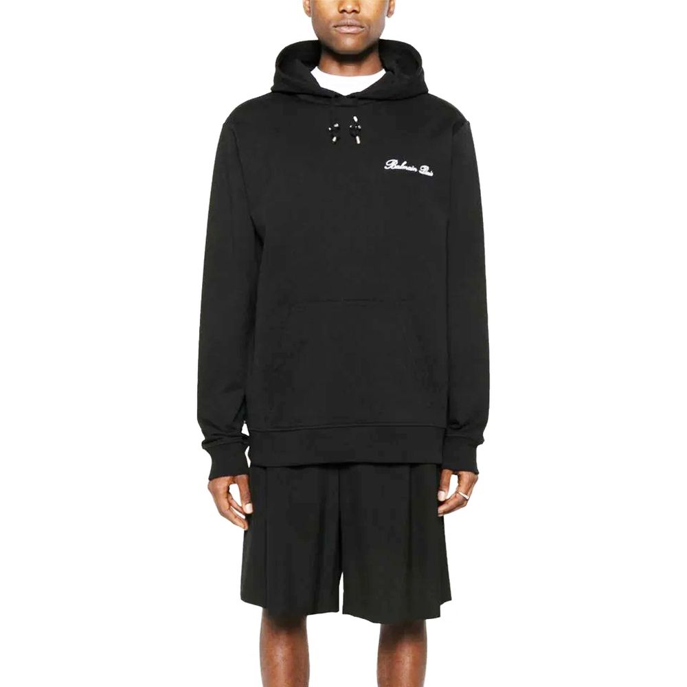 Balmain Cotton Logo Sweatshirt - Effortless Luxury