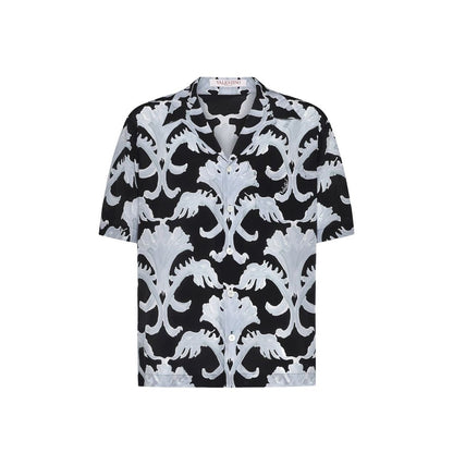 Valentino Metamorphos Wall Print Bowling Shirt