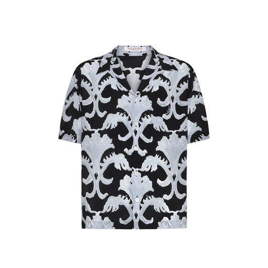 Valentino Metamorphos Wall Print Bowling Shirt