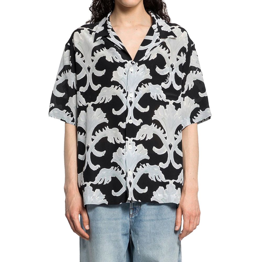 Valentino Metamorphos Wall Print Bowling Shirt