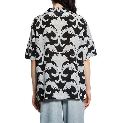 Valentino Metamorphos Wall Print Bowling Shirt