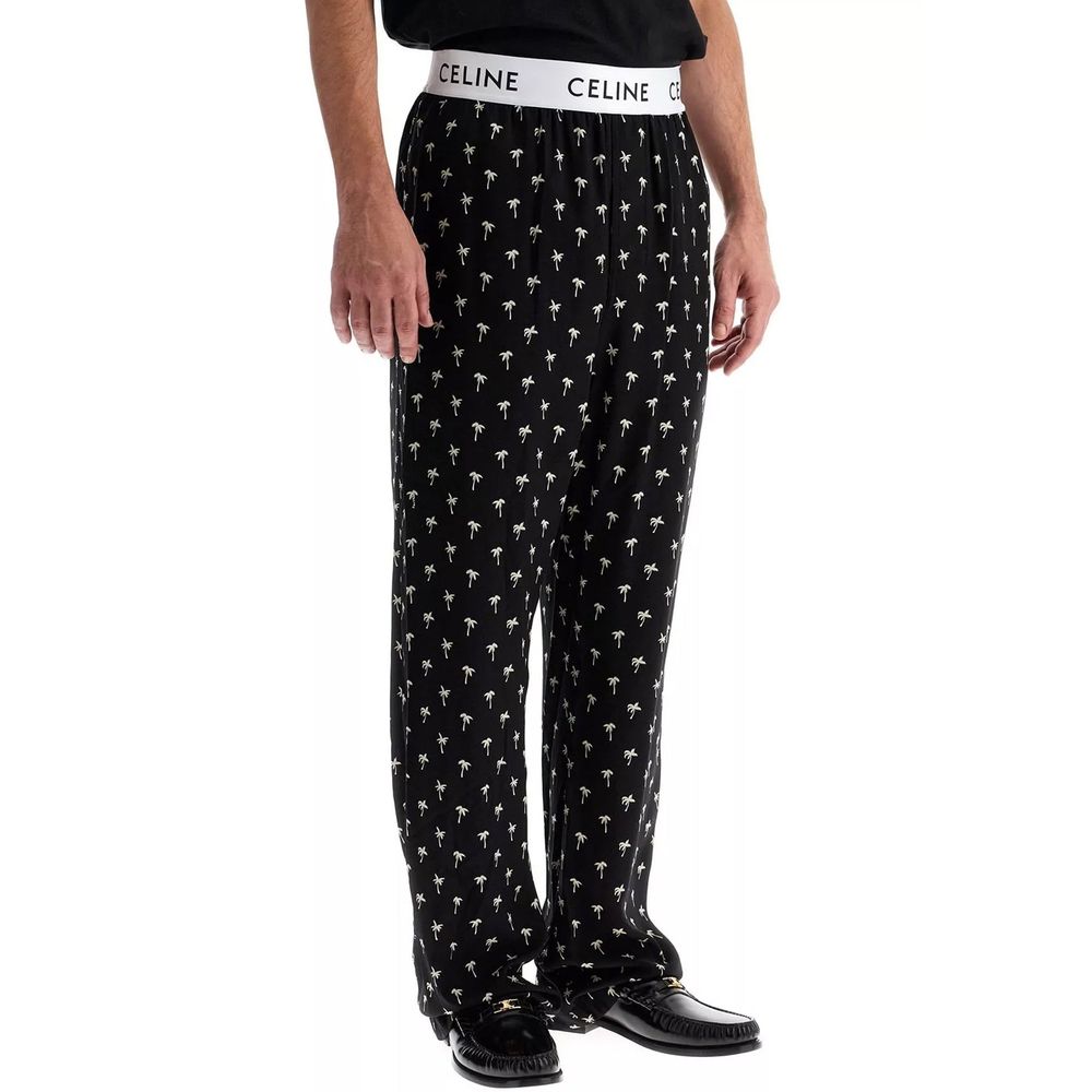 Celine Mini Palm Tree Pajama Pants for Men