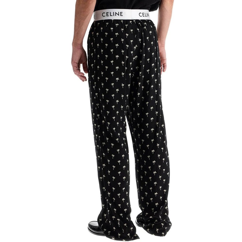 Celine Mini Palm Tree Pajama Pants for Men