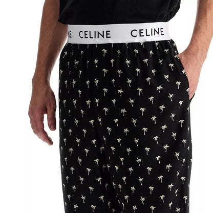Celine Mini Palm Tree Pajama Pants for Men