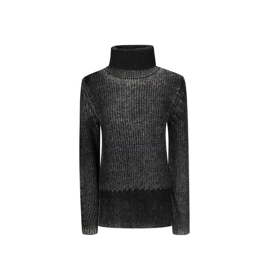 Acne Studios Wool Blend Turtleneck in Anthracite Grey