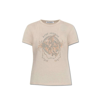 Acne Studios Printed T-Shirt in Faded Grey