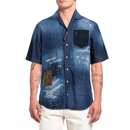 Dsquared2 Denim Shirt: Urban Sophistication Meets Energetic Flair