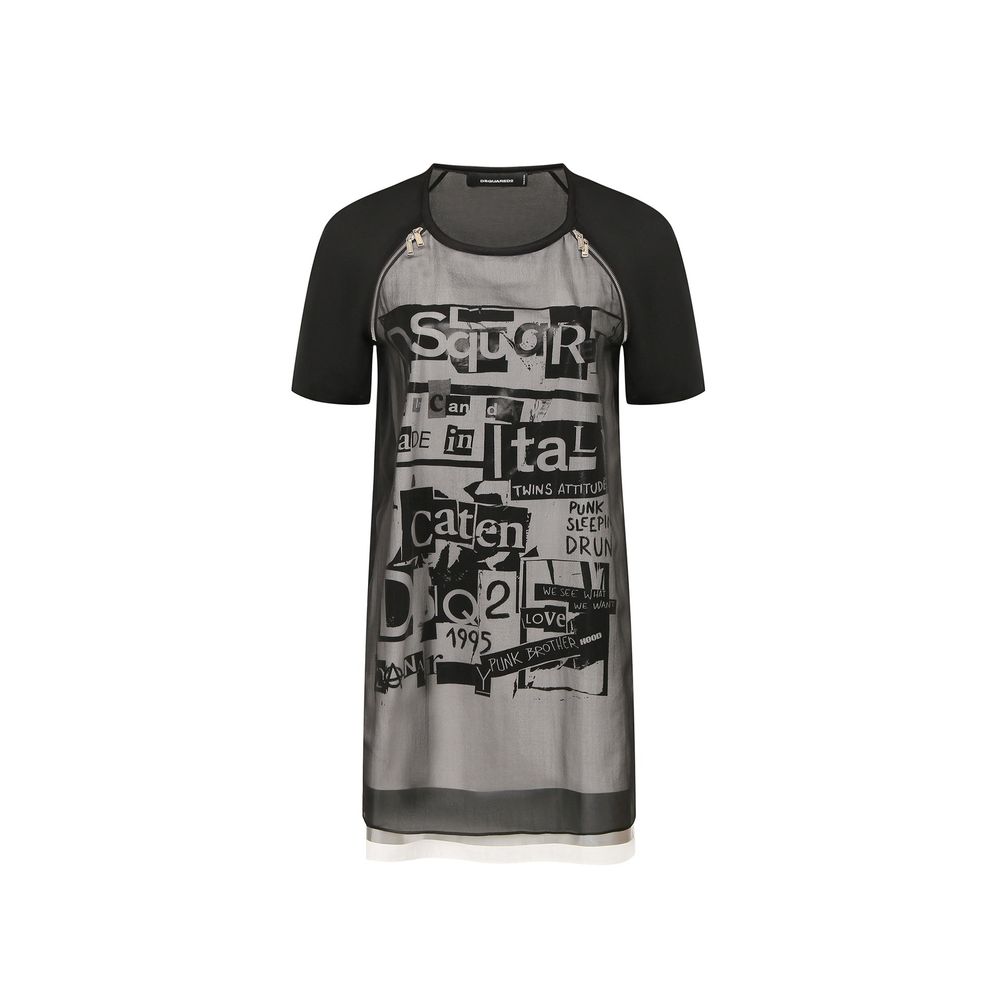 Dsquared2 Silk Printed Mini Dress