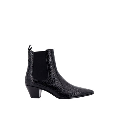 Celine Snake-Effect Leather Chelsea Boots for Men