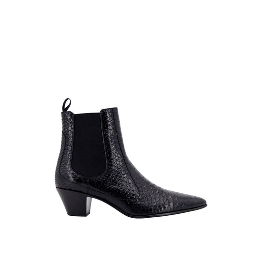 Celine Snake-Effect Leather Chelsea Boots for Men