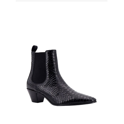 Celine Snake-Effect Leather Chelsea Boots for Men