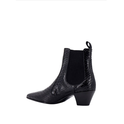 Celine Snake-Effect Leather Chelsea Boots for Men