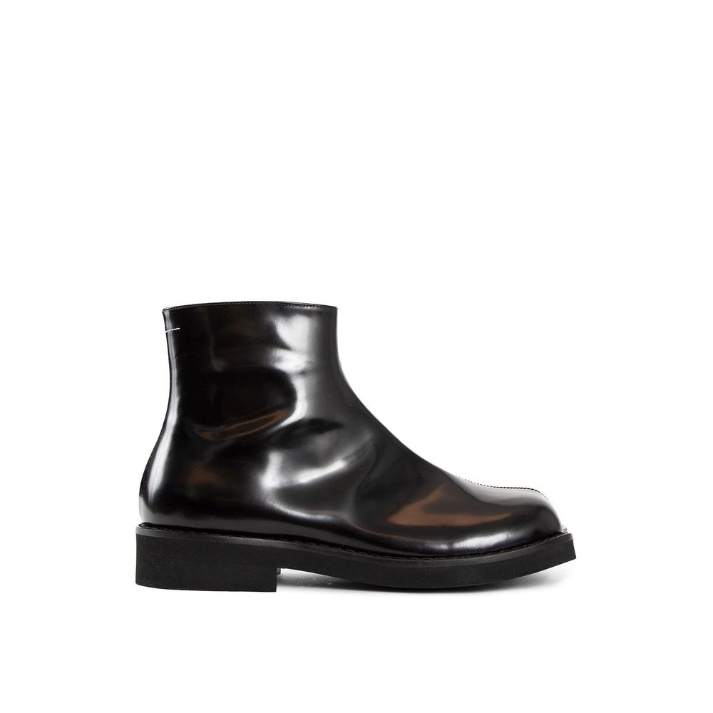 MM6 Maison Margiela Trunk Leather Ankle Boots for Men