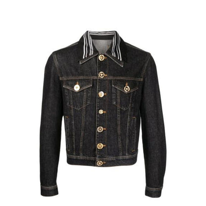 Versace Medusa Motif Denim Jacket for Men