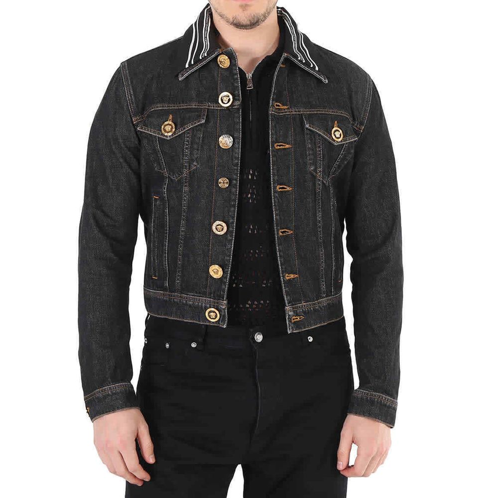 Versace Medusa Motif Denim Jacket for Men