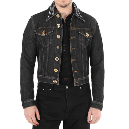 Versace Medusa Motif Denim Jacket for Men