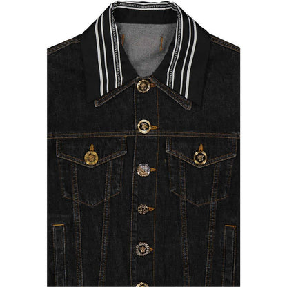 Versace Medusa Motif Denim Jacket for Men