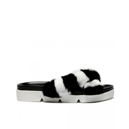 Stuart Weitzman Luxurious Fur Slippers
