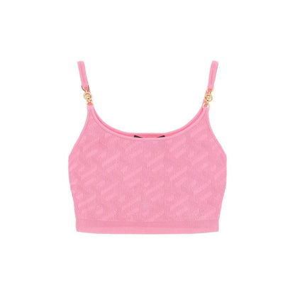 Versace La Greca Cropped Top: A Statement of Glamour