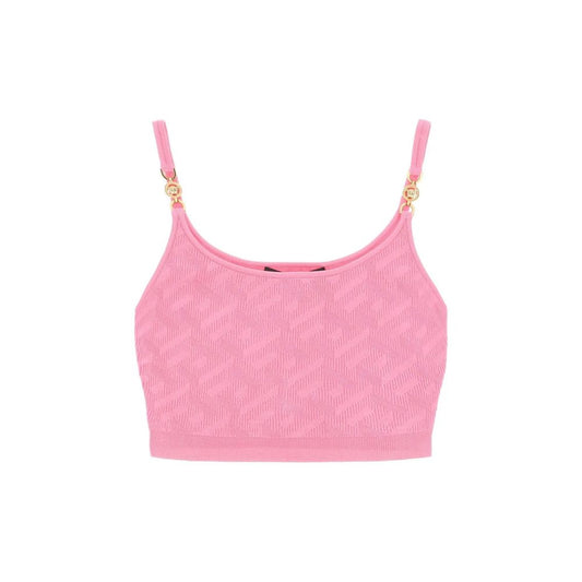 Versace La Greca Cropped Top: A Statement of Glamour