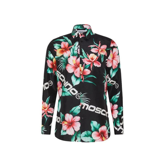 Moschino Couture Silk Printed Shirt for Men
