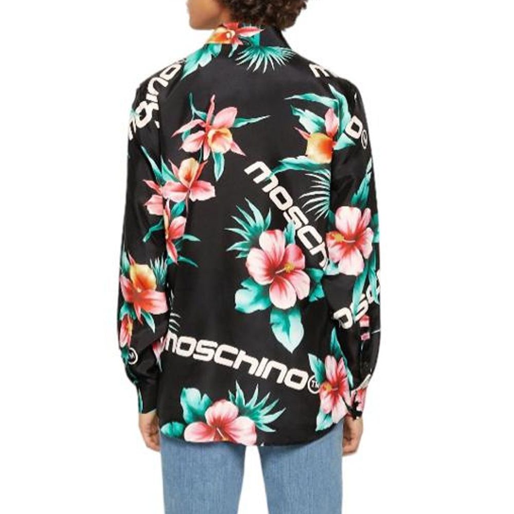 Moschino Couture Silk Printed Shirt for Men