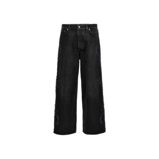 Off-White Denim Flared Jeans for Men
