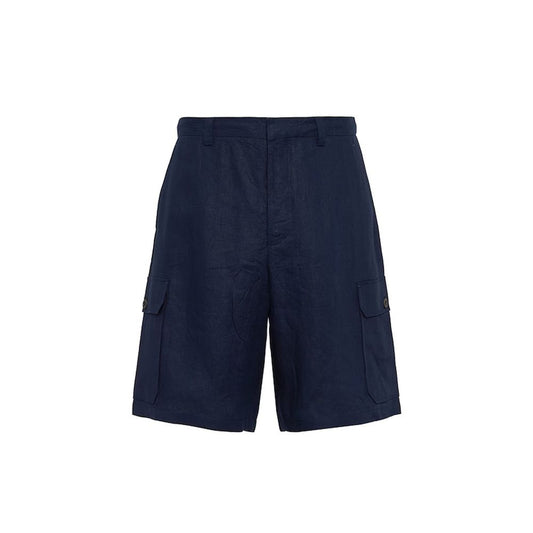 Prada Linen Bermuda Shorts