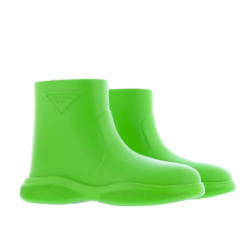 Prada Logo Rubber Boots: Timeless Innovation Meets Functional Design