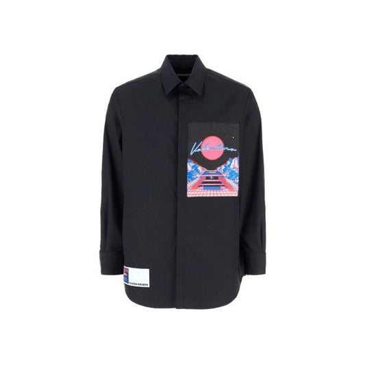 Valentino Logo Patch Shirt: Elevate Your Casual Collection