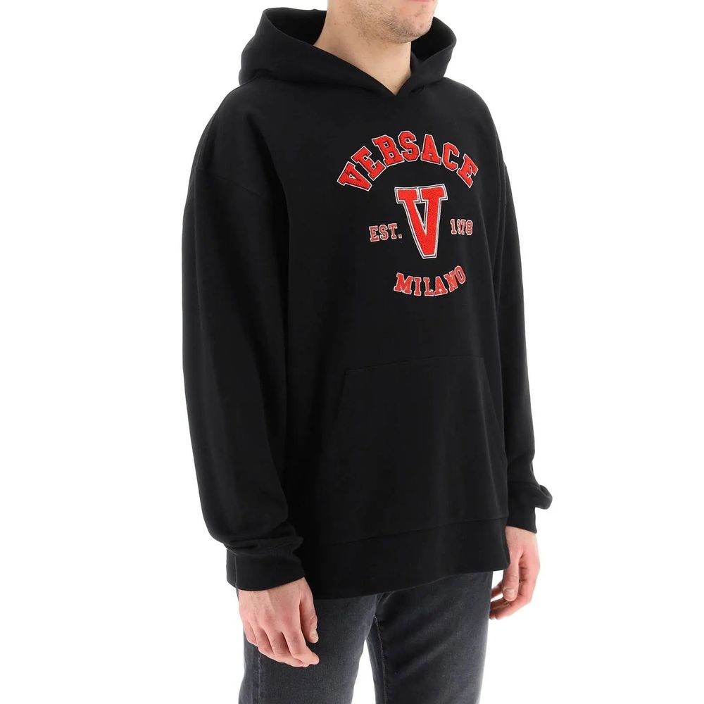 Versace Varsity Hooded Sweatshirt: A Bold Statement in Casual Luxury
