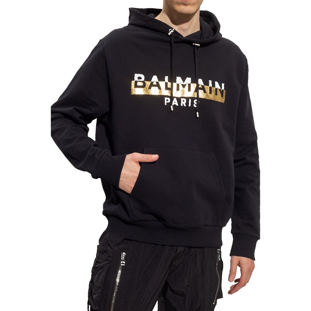 Balmain Logo Hooded Sweatshirt: The Pinnacle of Bold Comfort