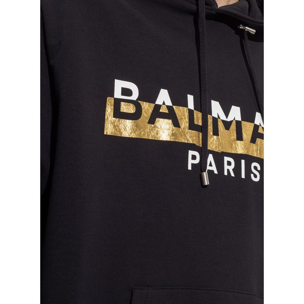 Balmain Logo Hooded Sweatshirt: The Pinnacle of Bold Comfort